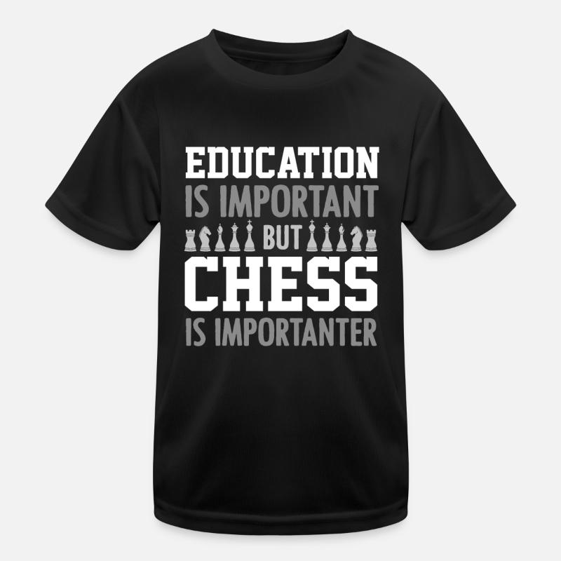 chess, chess player, chess quote Kids Functional T-Shirt