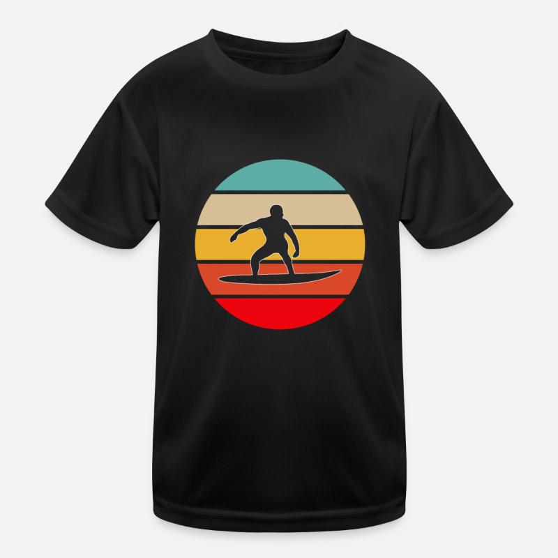 Surfen Retro Kinder Funktions-T-Shirt