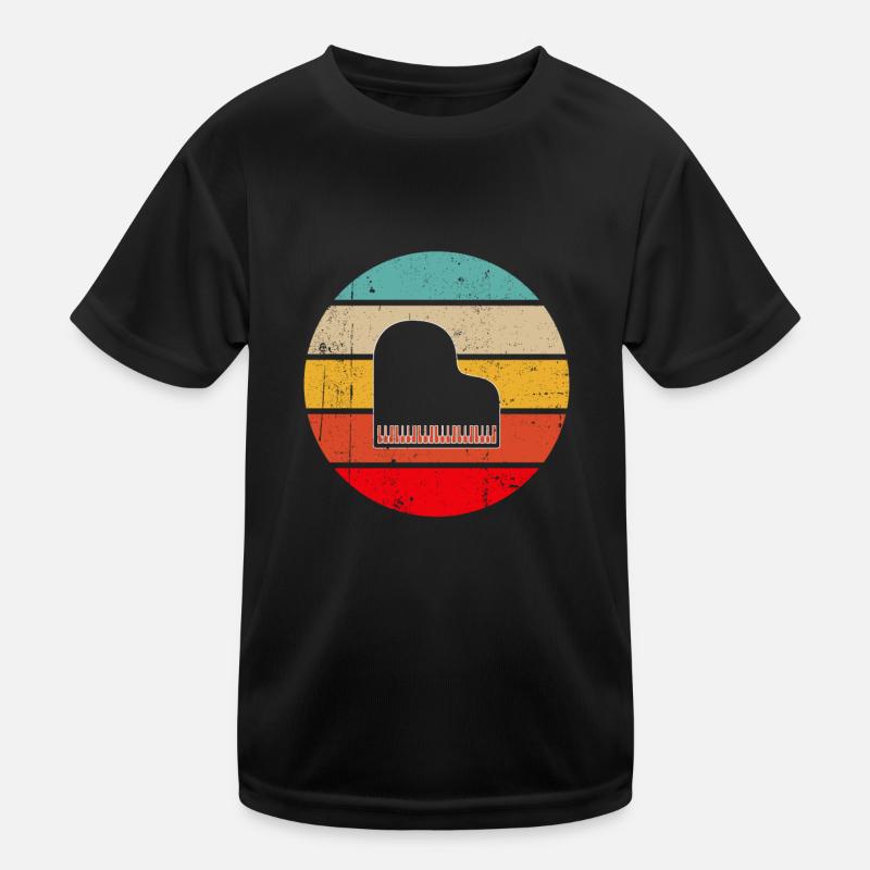 Klavier Retro Kinder Funktions-T-Shirt