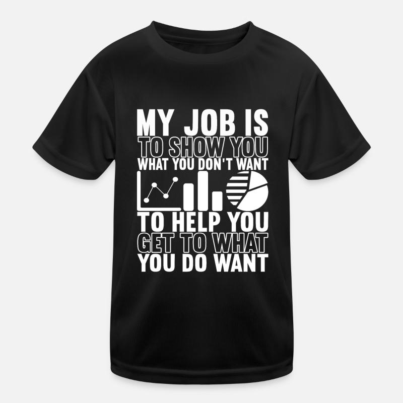 Data Scientist Data Analyst - Kids Functional T-Shirt - black