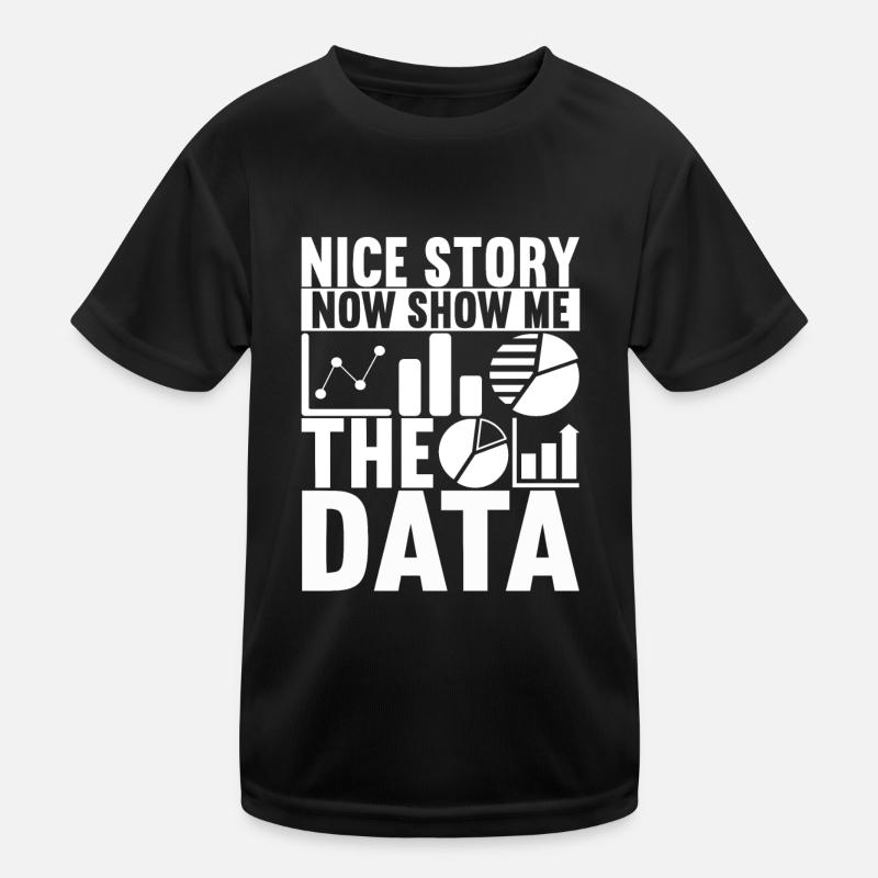 Data Scientist Data Analyst - Kinder Funktions-T-Shirt - Schwarz