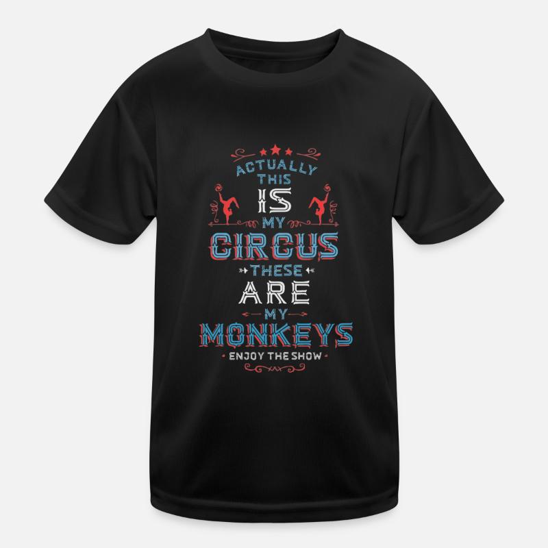 Mon cirque, mes singes T-shirt sport Enfant