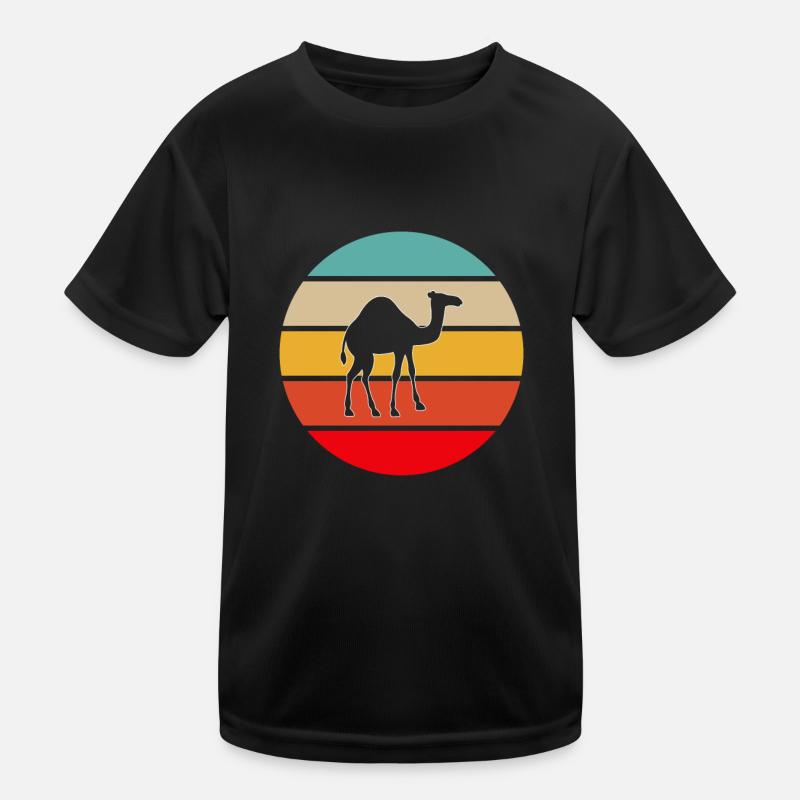 Dromedary Retro Kids Functional T-Shirt