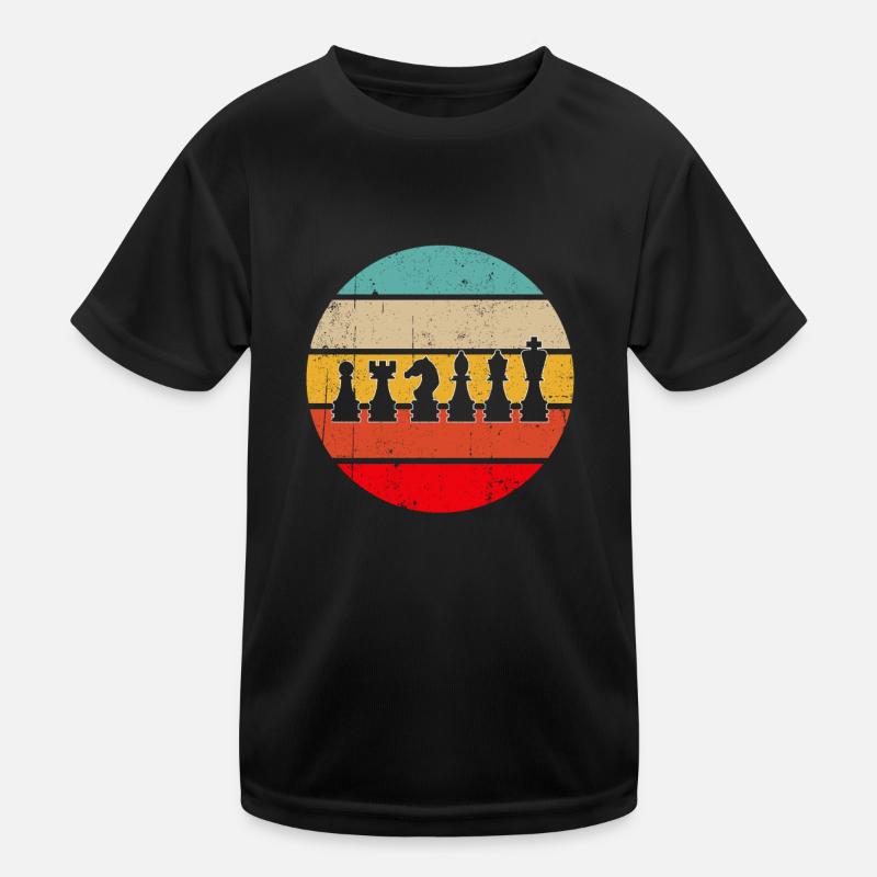 Échecs rétro T-shirt sport Enfant