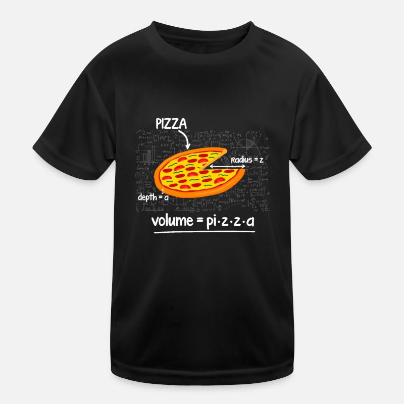 Drôle de pizza Math Lovers Formule de volume de restauration rapide T-shirt sport Enfant
