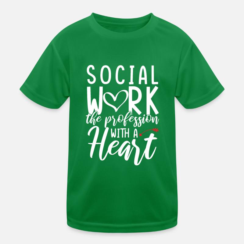 Social Worker Love Kids Functional T-Shirt