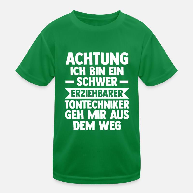 Toningenieur Tontechnik Tontechniker Kinder Funktions-T-Shirt