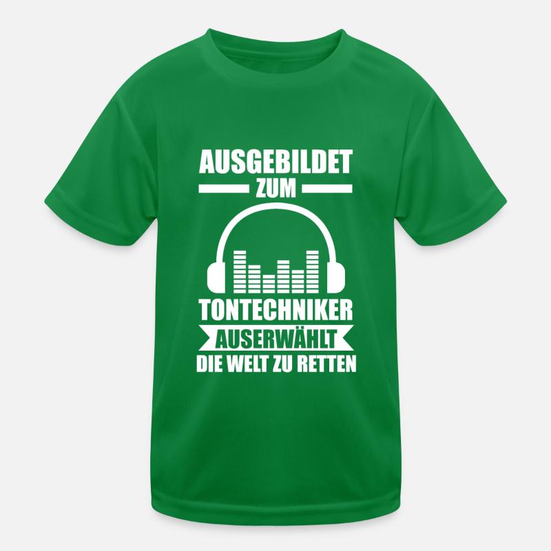 Toningenieur Tontechnik Tontechniker Kinder Funktions-T-Shirt