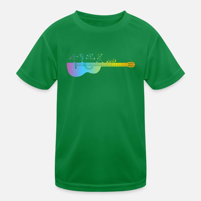Drôle de guitariste dansant Sticky Figure Guitaris T-shirt sport Enfant
