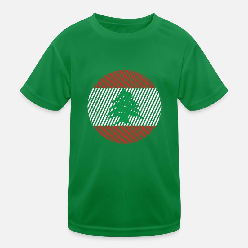 Drapeau du Liban T-shirt sport Enfant