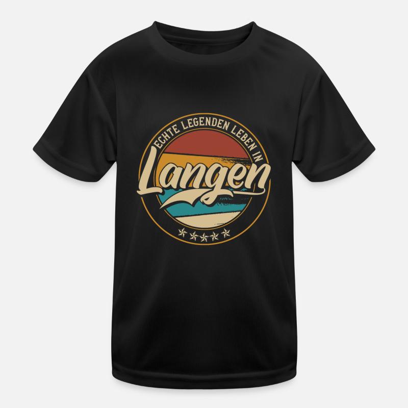Langen Echte Legenden leben in Langener Kinder Funktions-T-Shirt