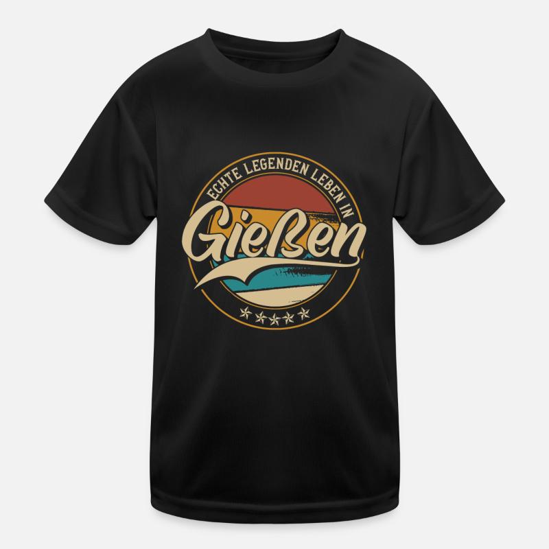 Gießen Echte Legenden leben in Gießener Kinder Funktions-T-Shirt