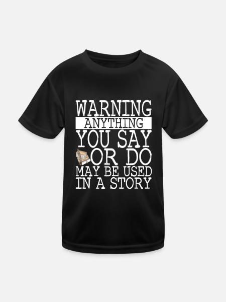 Author Schreiber - Kids Functional T-Shirt - black - Front
