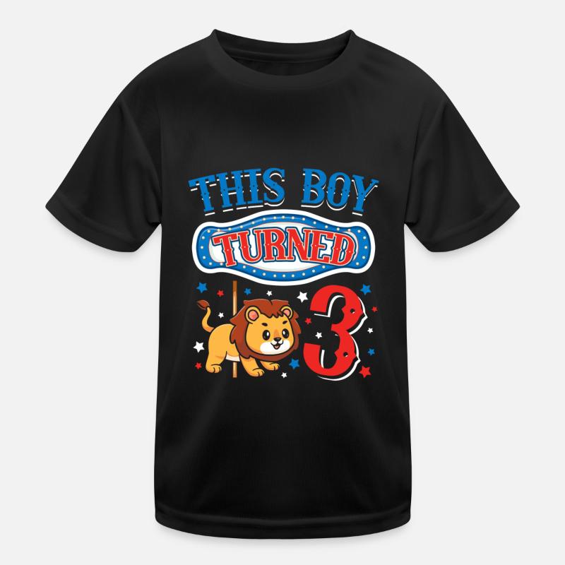 Karussell-geburtstagsfeier-löwe Dieser Junge Kinder Funktions-T-Shirt