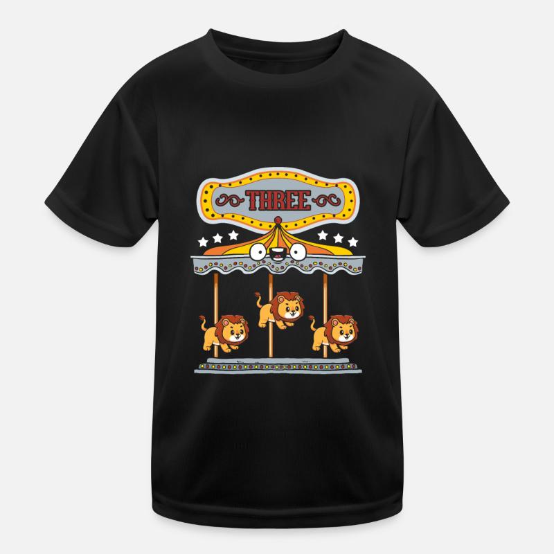 Carousel Birthday Party Lion Ce garçon T-shirt sport Enfant