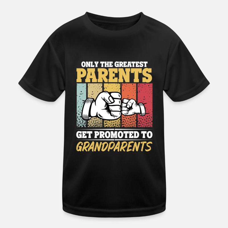 Die besten Eltern werden zu Großeltern befördert Kinder Funktions-T-Shirt