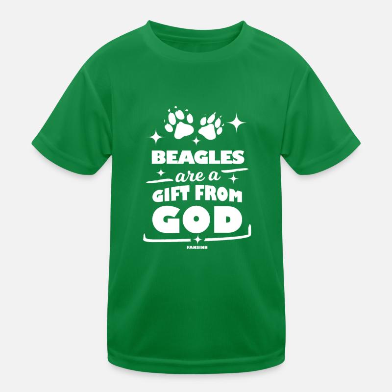 Dieu Beagle Religion Drôle de dicton T-shirt sport Enfant