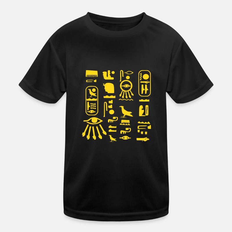 Hiéroglyphes égyptologue, Égypte ancienne T-shirt sport Enfant