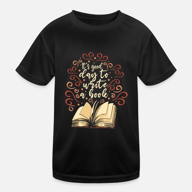 Writing A Book Author Novelist Kids Functional T-Shirt