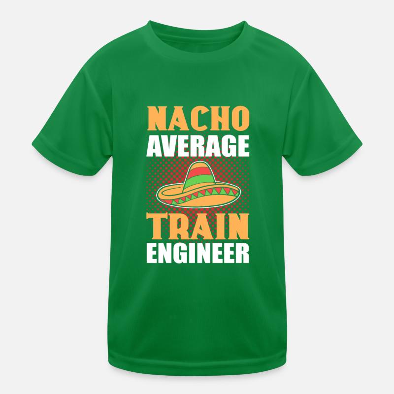 Nacho Average Train Engineer Railroad Locomotive Kinder Funktions-T-Shirt