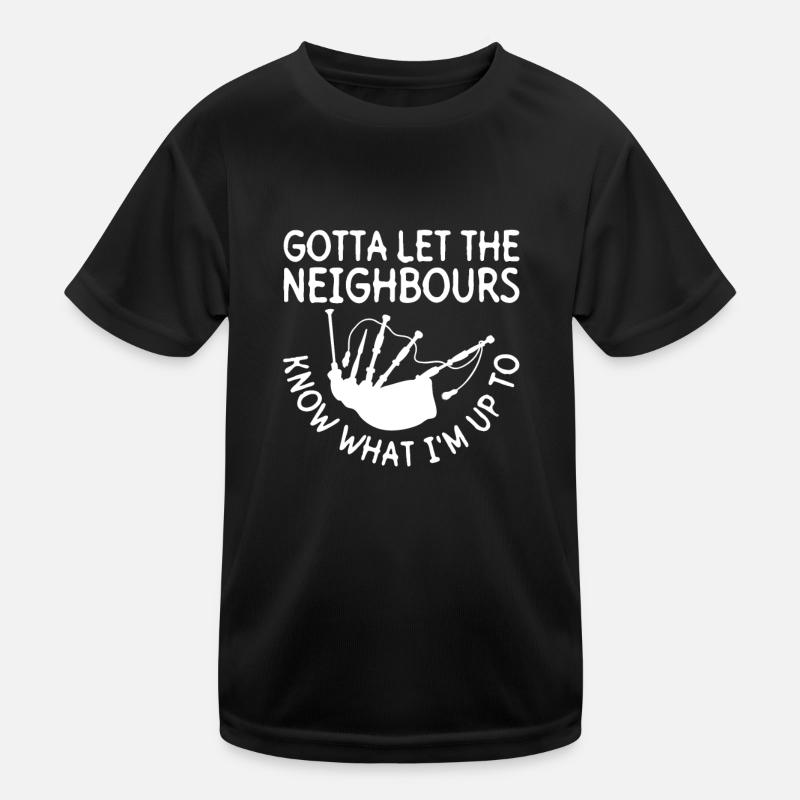 Cornemuse écossaise Musique de cornemuse drôle T-shirt sport Enfant