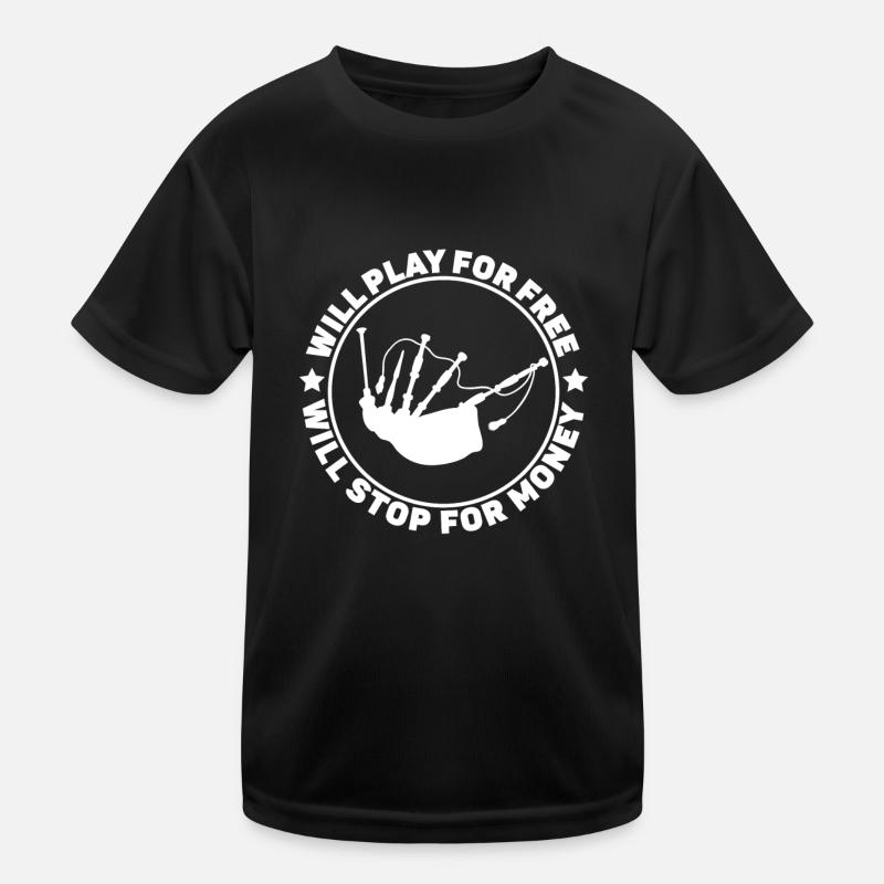 Cornemuses Musique écossaise Drôle de cornemuse T-shirt sport Enfant