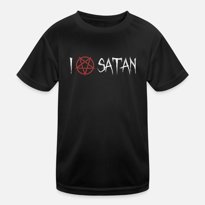 Ich Liebe Satan Pentagramm Kinder Funktions-T-Shirt