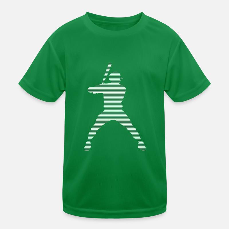 Baseball Kinder Funktions-T-Shirt