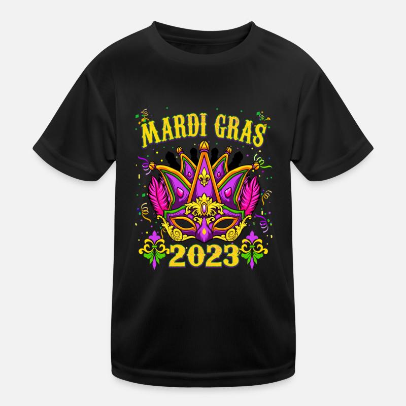 Perles Bling Mardi Gras 2023 T-shirt sport Enfant
