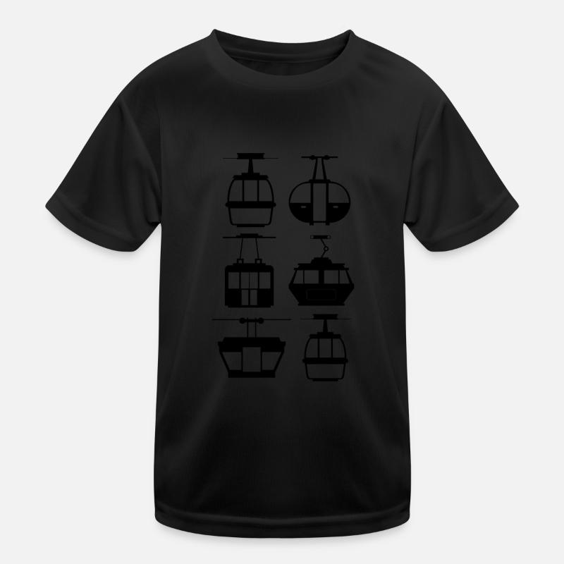 Aerial Tram Tramway Cable Car Cableway Gondola Kinder Funktions-T-Shirt