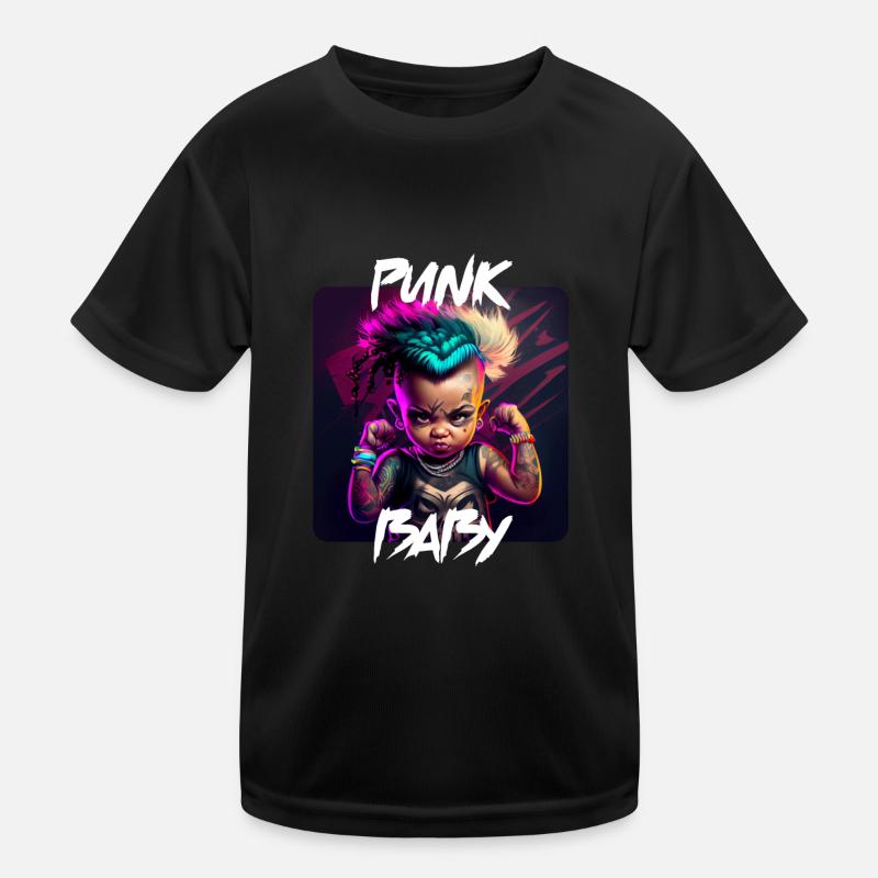 Graffiti Style - Cool Punk Baby 8 Kids Functional T-Shirt