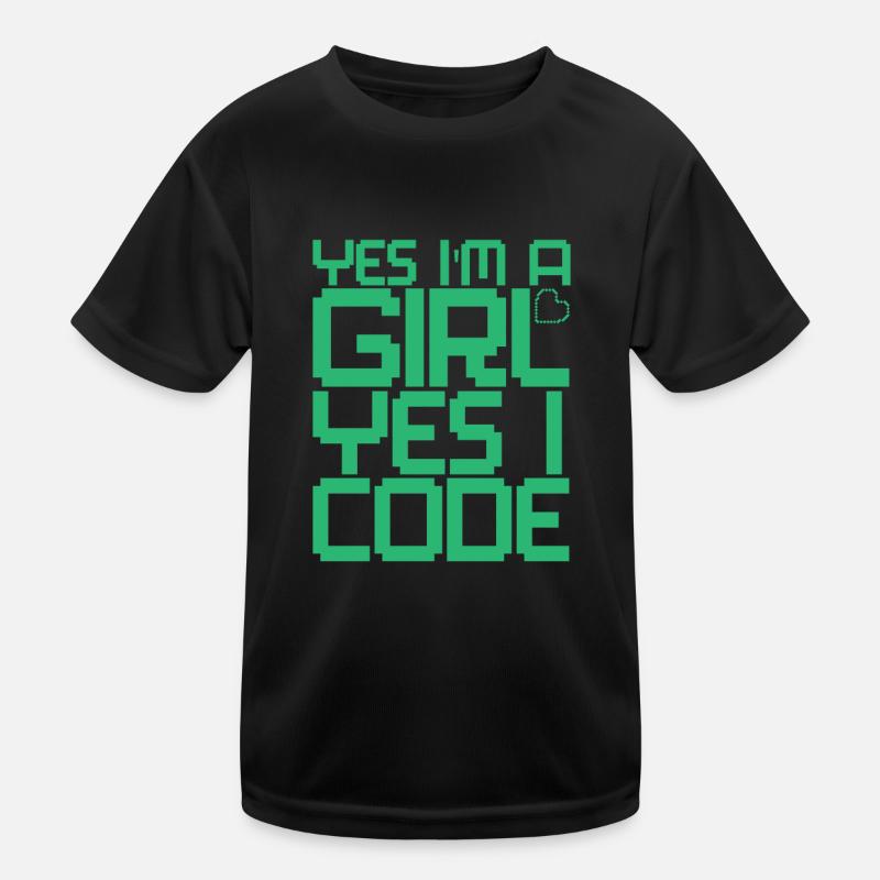 Développeur Coder Programmeur Girl T-shirt sport Enfant