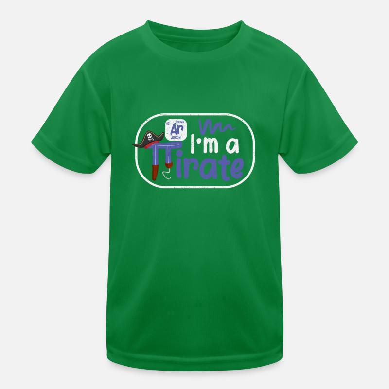 Drôle dans A Pirate Pi Day Argon Ar Chimie Math T-shirt sport Enfant