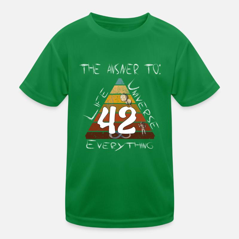 Life Universe Everything 42 Answer Kids Functional T-Shirt