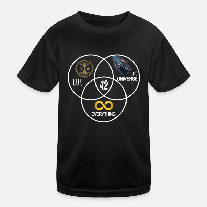 Life Universe Everything 42 Antwort Kinder Funktions-T-Shirt