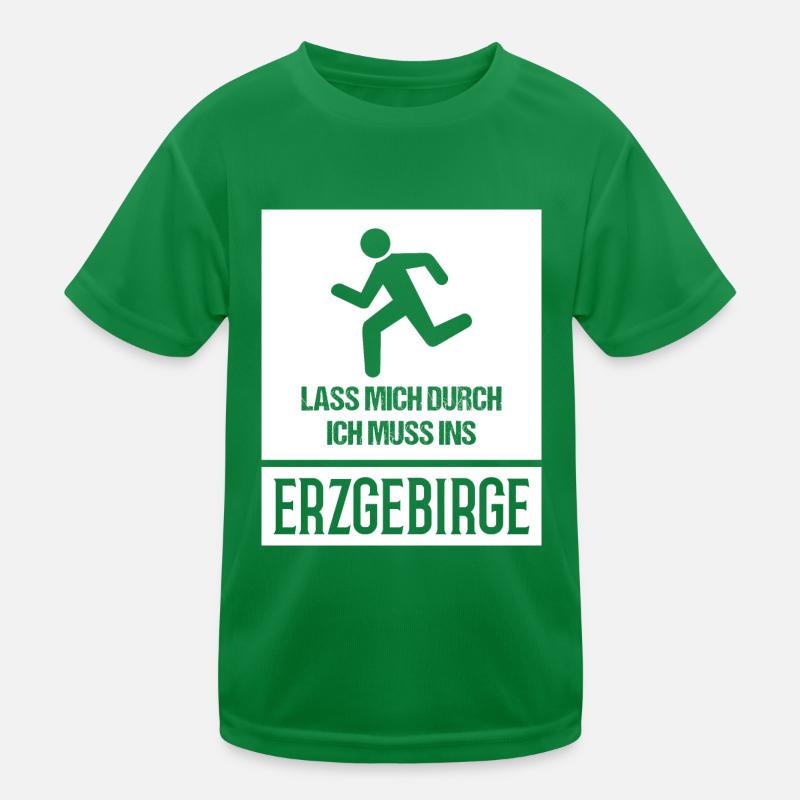 Erzgebirge lass mich Kinder Funktions-T-Shirt