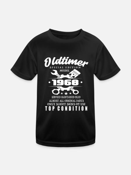 Oldtimer Special Edition Model 1968 Birthday - Kids Functional T-Shirt - black - Front