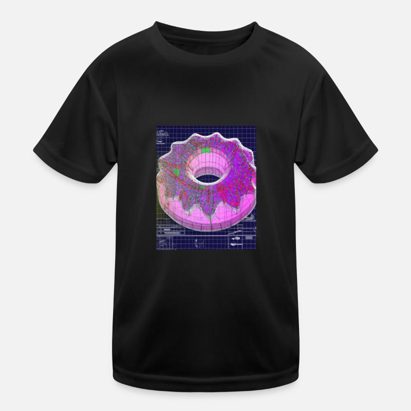 Donut Blueprint Chef Pâtissier Gâteau Cuisson T-shirt sport Enfant