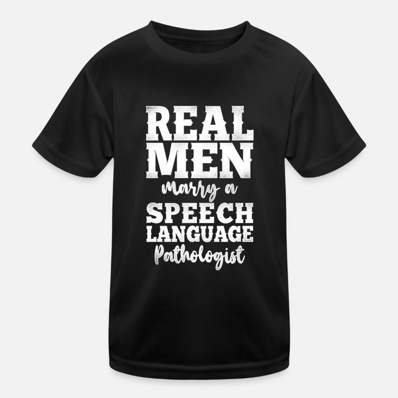 Speech Therapist Therapy Assistant - Kinder Funktions-T-Shirt - Schwarz