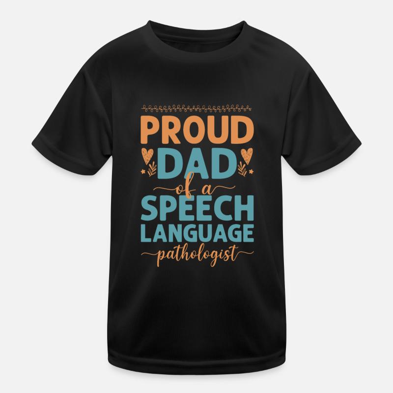 Speech Therapist Therapy Assistant - Kinder Funktions-T-Shirt - Schwarz