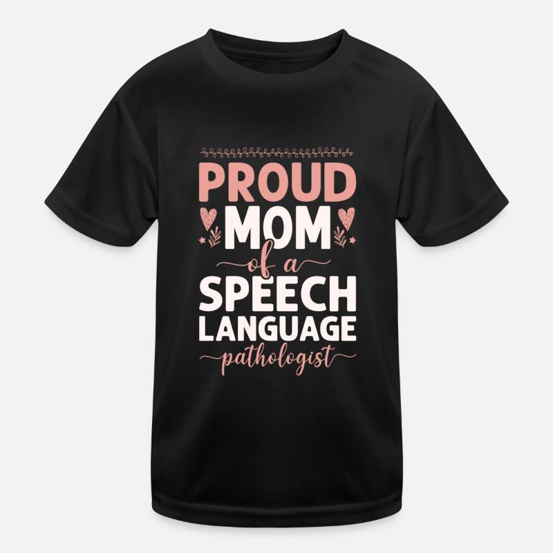 Speech Therapist Therapy Assistant - Kinder Funktions-T-Shirt - Schwarz
