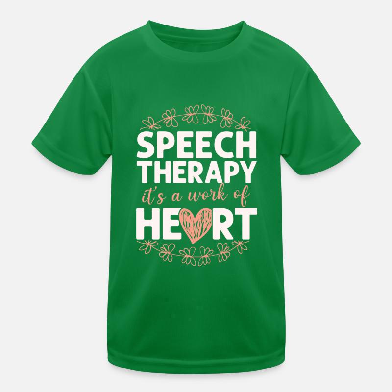 Speech Therapist Therapy Assistant Kinder Funktions-T-Shirt