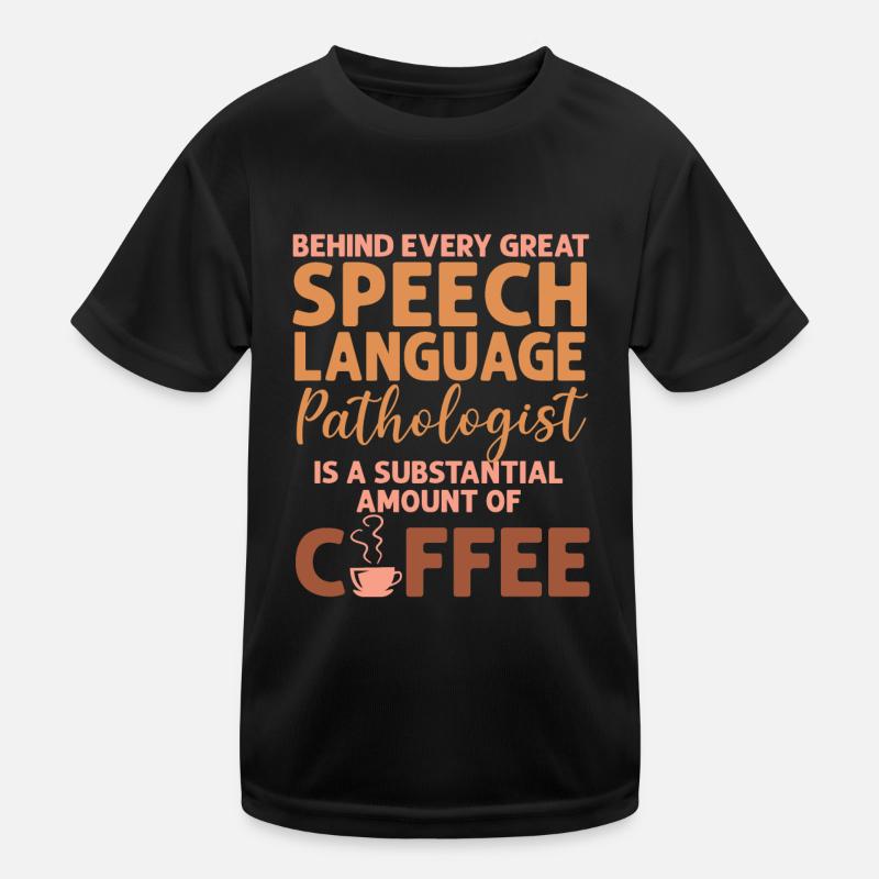 Speech Therapist Therapy Assistant - Kinder Funktions-T-Shirt - Schwarz