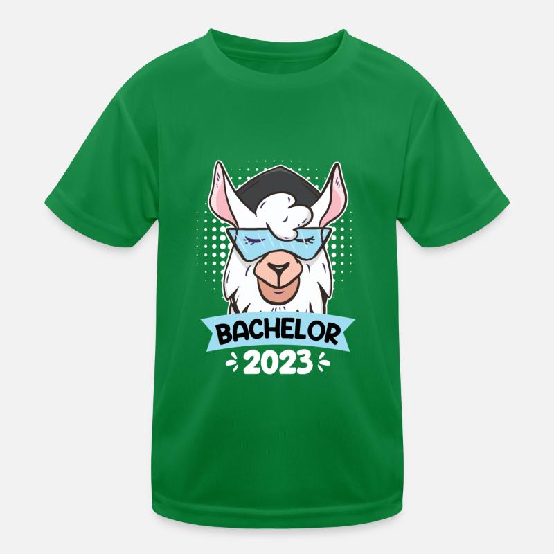 Student Bachelor 2023 Alpaca Bachelor's Degree Kids Functional T-Shirt