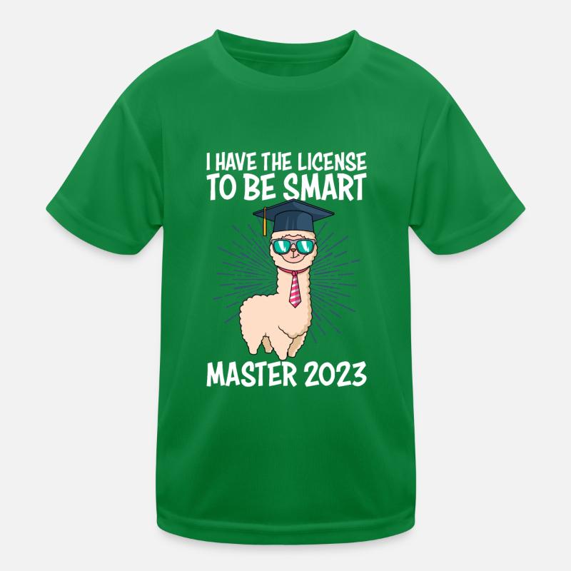 Master 2023 Licence à la merde intelligente T-shirt sport Enfant