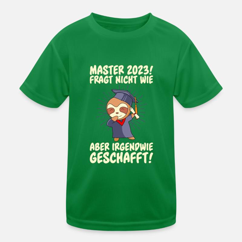 Master 2023 irgendwie geschafft Masterabschluss Kinder Funktions-T-Shirt