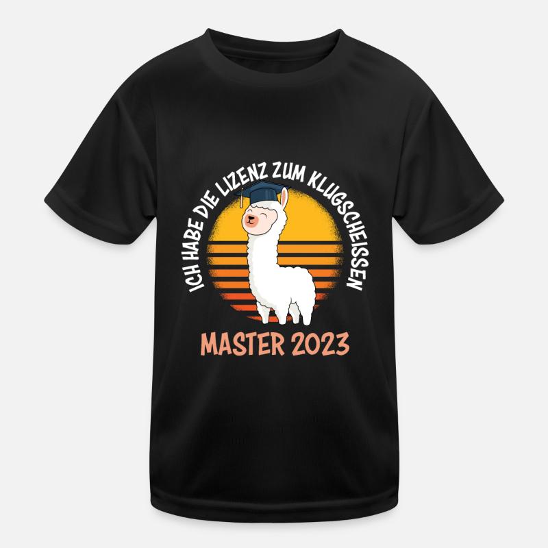 Master Abschluss 2023 Master Kinder Funktions-T-Shirt