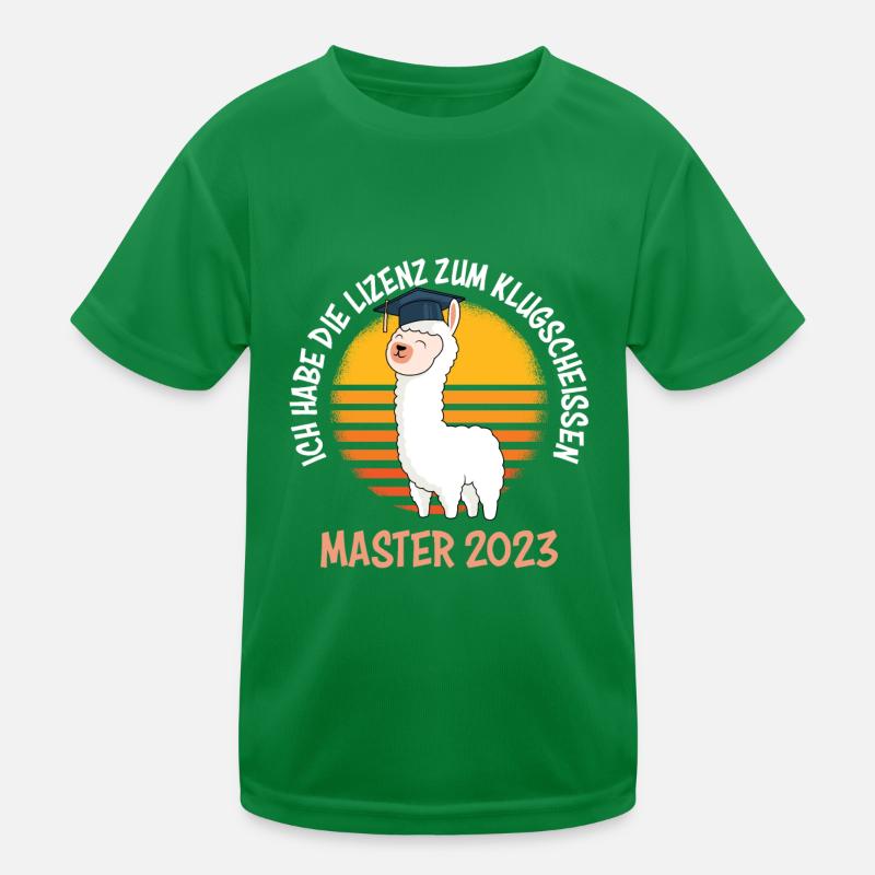 Master Abschluss 2023 Master Kinder Funktions-T-Shirt