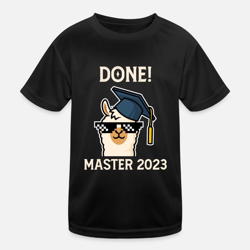 Master 2023 Done! Master's degree Kids Functional T-Shirt