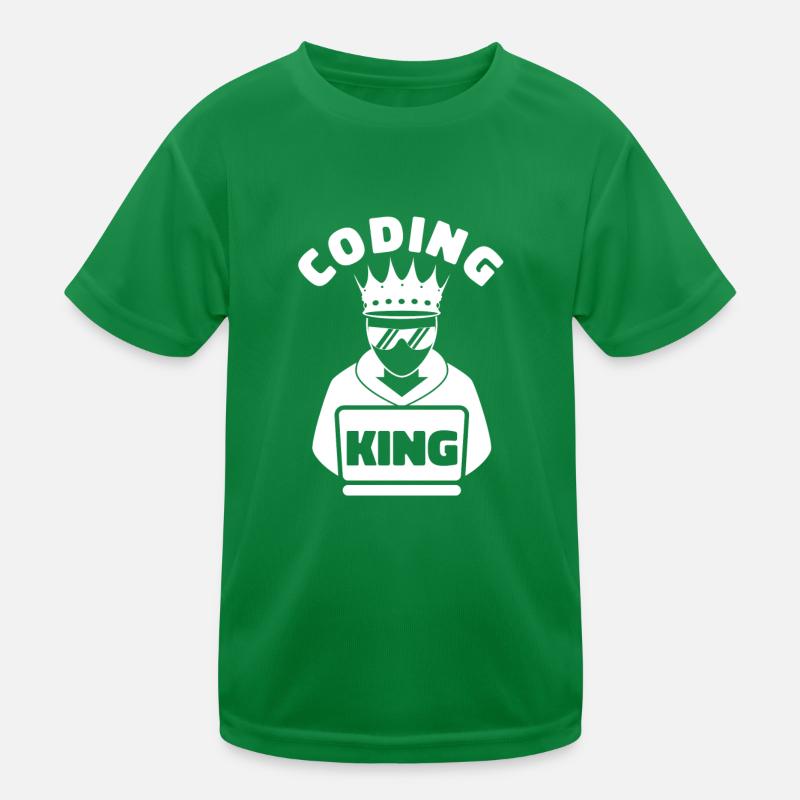 Développeur Coder Programmeur King T-shirt sport Enfant